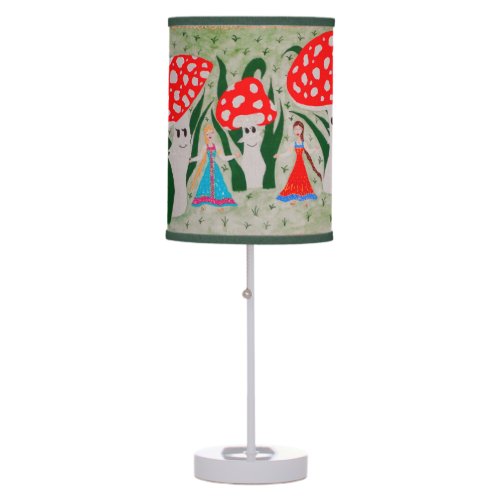 Dance of the Mushroom Fairies  Table Lamp