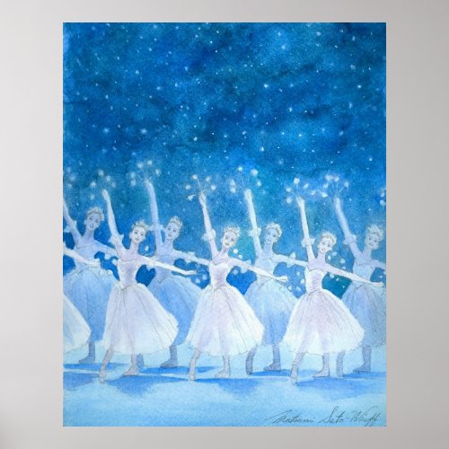 Dance of the Snowflakes Art Print