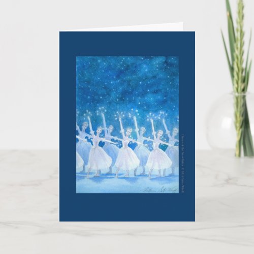 Dance of the Snowflakes Greeting Card w Quote