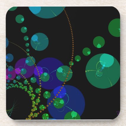 Dance of the Spheres II – Cosmic Violet & Teal Coaster Dance of the Spheres II – Cosmic Violet & Teal Coaster