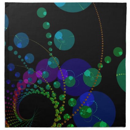Dance of the Spheres II – Cosmic Violet & Teal Cloth Napkins Dance of the Spheres II – Cosmic Violet & Teal Cloth Napkins