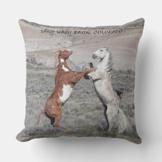 DANCE OF THE STALLIONS PATIO PILLOW