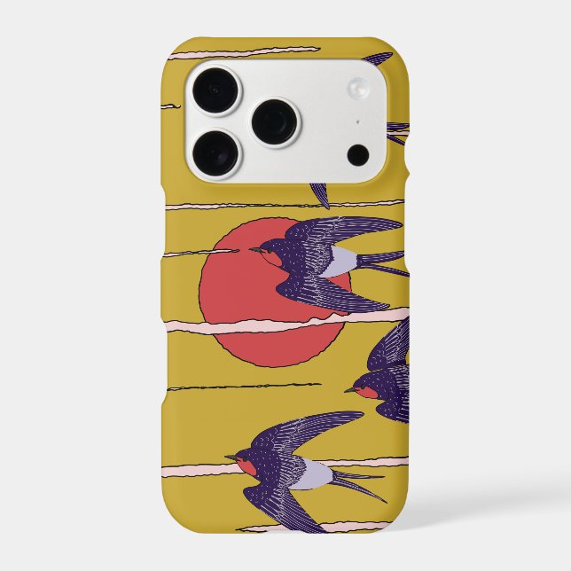 Dance of the Swallows Iphone Case (Back)
