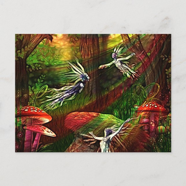 Dance of the Water Sprite Postcard (Front)