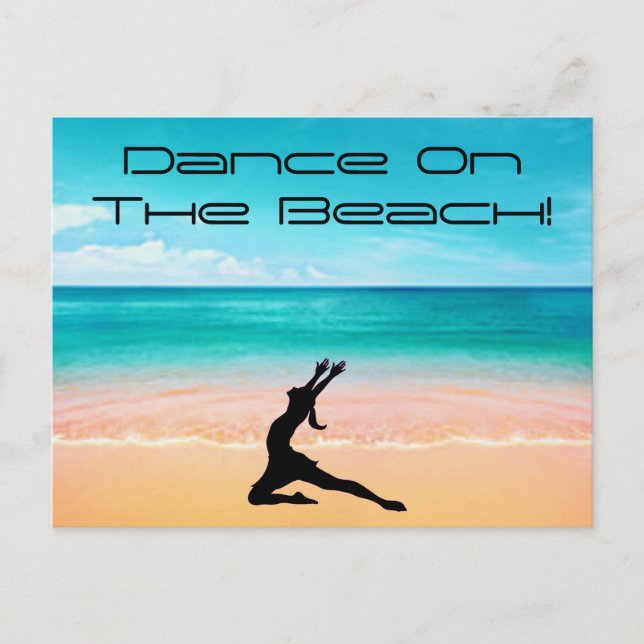 Dance on the Beach - Sand & Ocean Postcard (Front)