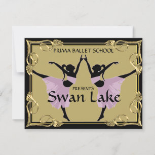 DANCE OR THEATRE PRODUCTION TICKET INVITATION