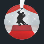 Dance Ornament - Competition Dancing<br><div class="desc">I hope you'll enjoy this as an ornament for your tree, a year round trinket to hang in your home, a gift for your shag dancing friends ... you name it! I did pay the fees for Extended Licenses for the background, and will offer some variations later. Thank you for...</div>