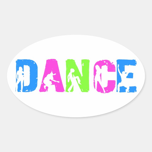 DANCE OVAL STICKER (Front)