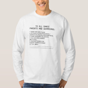 Dance Parent Reminder Apple Unisex Long Sleeve T-Shirt