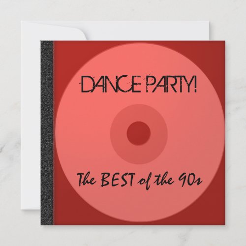 Dance Party CD Invite