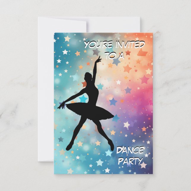 Dance Party Invitation (Front)