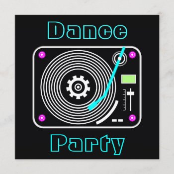 Dance Party Invitation by Muddys_Store at Zazzle