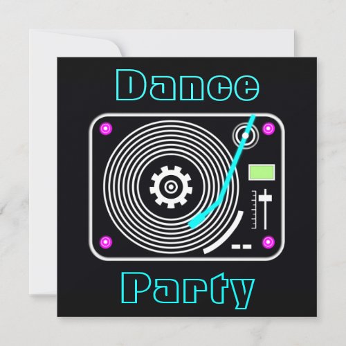 Dance Party Invitation
