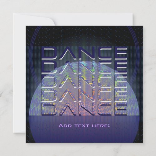 Dance Party Invitation