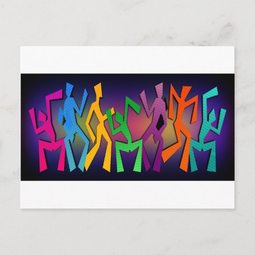 Dance Party Invitation Postcard