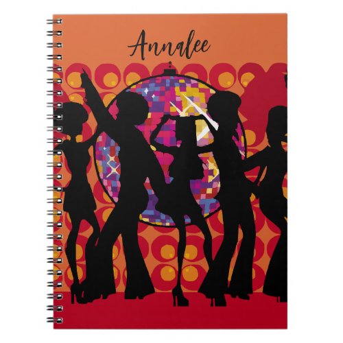 Dance Party Music Spiral Photo Notebook