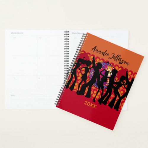 Dance Party Music Spiral Photo Planner