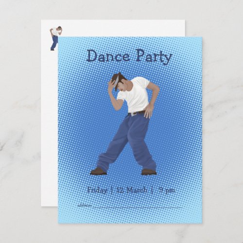 Dance Party Personalized Design Invitation