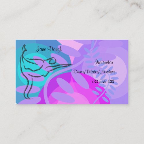 Dance Pilates Dance Appointment Card Business Card Templates