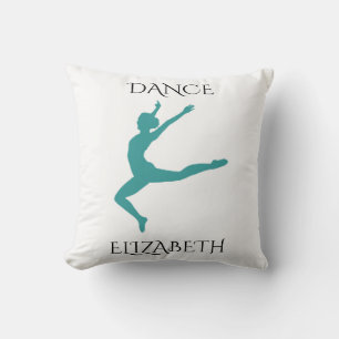 Dance pillow with personalized name.