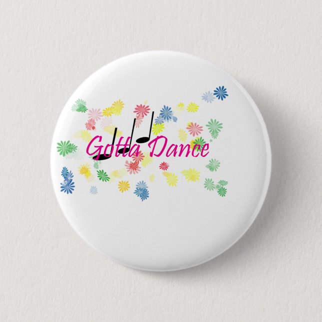 dance pinback button (Front)