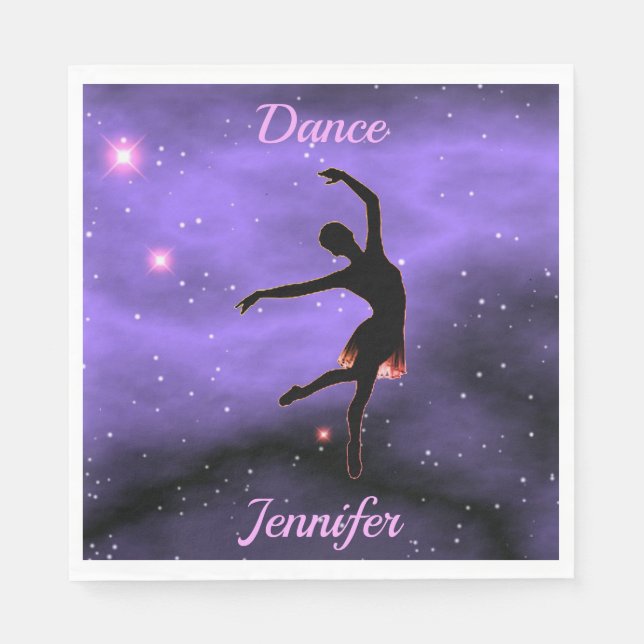 Dance Pink & Purple     Napkins (Front)