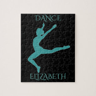 Dance puzzle with personalized name.