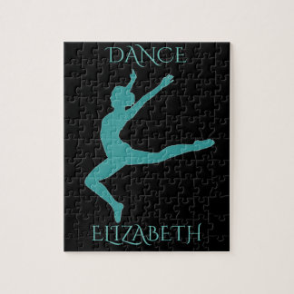Dance puzzle with personalized name.