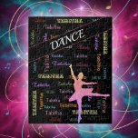 Dance Puzzle with Personalized Name All Over<br><div class="desc">Your ballerina will love this truly uniquely designed dance puzzle with her name printed all over in a variety of colors and fonts! This unique Personalized Name Dance Puzzle in Rainbow Colors with Ombre Ballerina is perfect for a girl's dance birthday party gift, Christmas gift for dancers or to celebrate...</div>