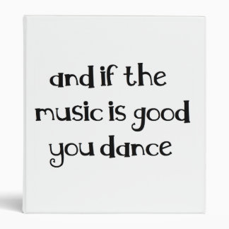 Dance quote binder