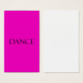 Dance Quotes Hot Pink Inspirational Dancing Quote (Front & Back)