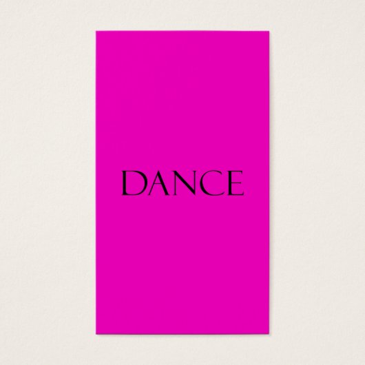 Dance Quotes Hot Pink Inspirational Dancing Quote (Front)