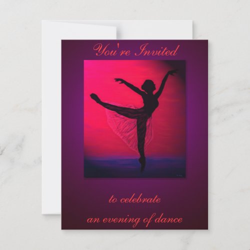 Dance Recital custom invitation