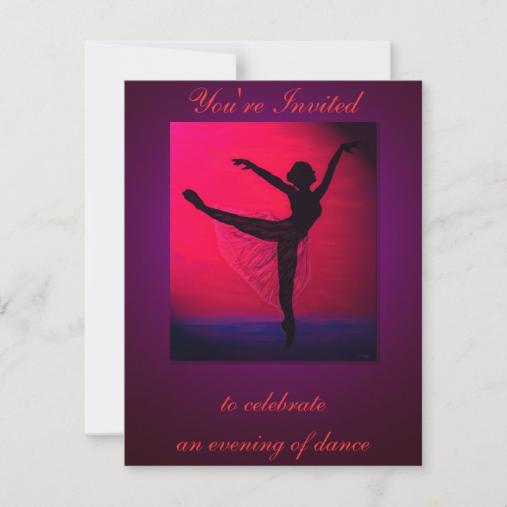 Dance Recital custom invitation Zazzle
