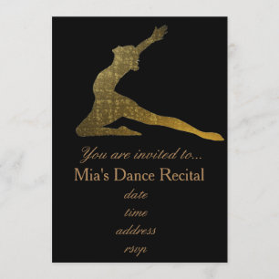 Dance Recital dance concert modern contemporary Invitation
