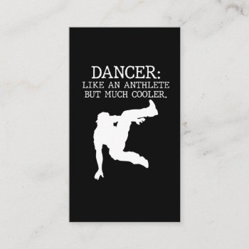 Dance Recital Dancer Graduation Cool Dancing Boy Business Card by Designer_Store_Ger at Zazzle