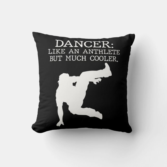 Dance Recital Dancer Graduation Cool Dancing Boy Throw Pillow (Front)