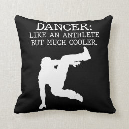 Dance Recital Dancer Graduation Cool Dancing Boy Throw Pillow