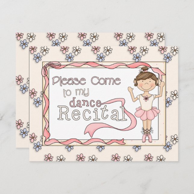 Dance Recital Invitation (Front/Back)