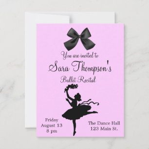 Dance Recital Invitation