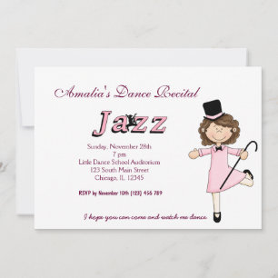 Dance Recital Invitation