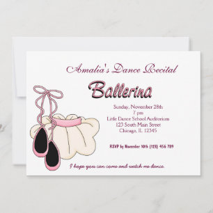 Dance Recital Invitation