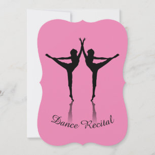 Dance recital invitation custom color