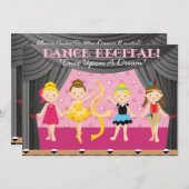 Dance Recital Invitations (Front/Back)