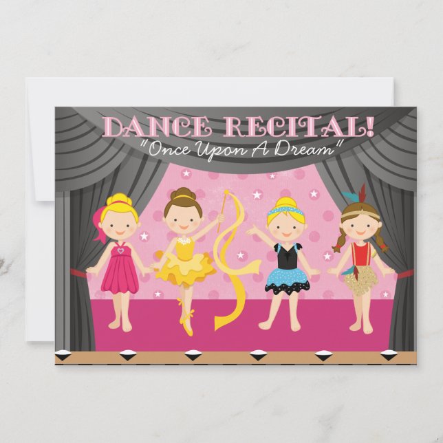 Dance Recital Invitations (Front)