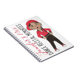 Dance Recital Memories Personalized Hip Hop Dancer Notebook