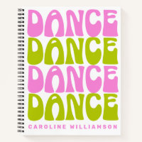 Dance Retro Typography Pink and Green Personalized