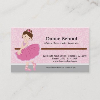 Dance School Business Card by celebrationideas at Zazzle