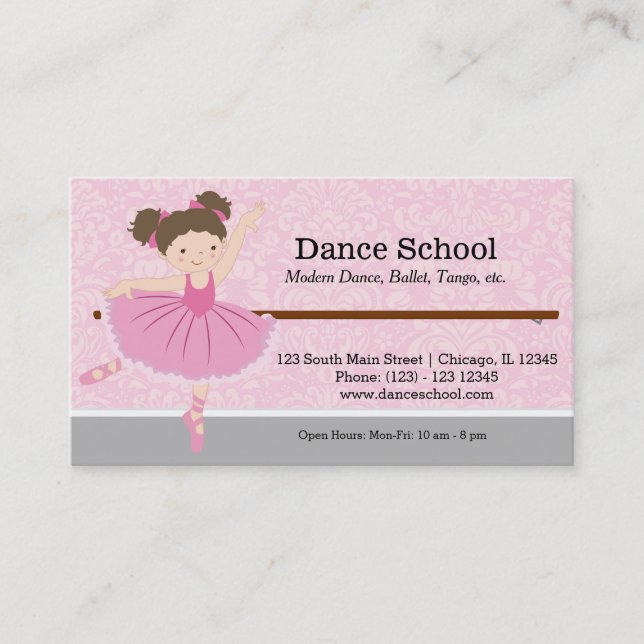 Dance School Business Card (Front)
