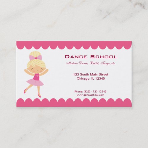 Dance School Business Card